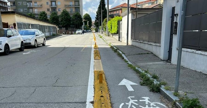 Una pista ciclabile di Rivoli