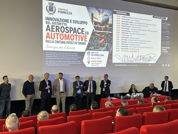 A Pianezza un convegno su aerospace e automotive con aziende della cintura ovest