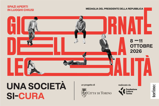 Giornate della Legalità - Spazi aperti in luoghi chiusi, la quarta edizione dall'8 all'11 ottobre Giornate della Legalità - Spazi aperti in luoghi chiusi, la quarta edizione dall'8 all'11 ottobre