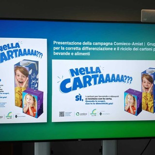"Brick di latte e succhi nella cartaaaaa? Sì". A Torino al via la campagna di Comieco e Amiat