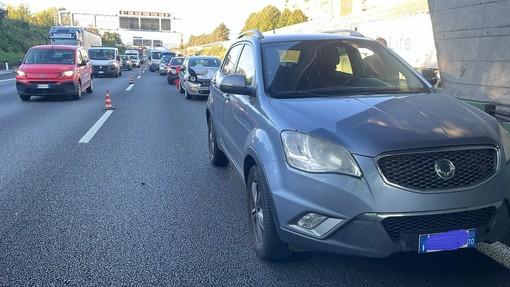 Incidente in tangenziale Nord a Torino, all'altezza di Collegno