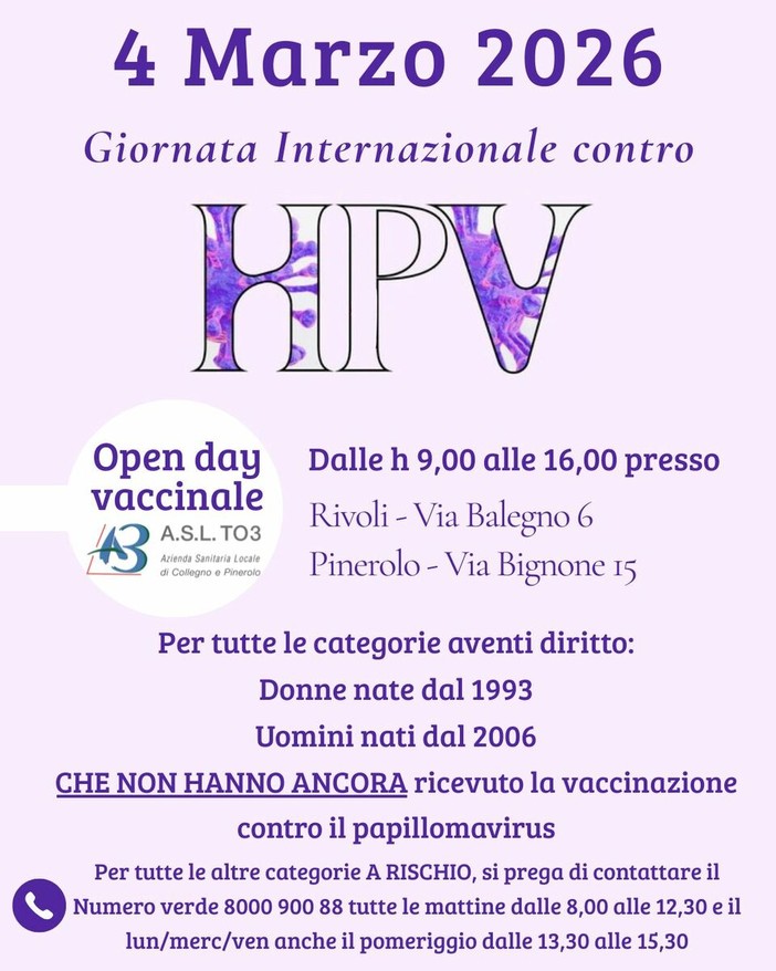 La locandina delle iniziative organizzate dall'Asl To3 La locandina delle iniziative organizzate dall'Asl To3