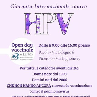 La locandina delle iniziative organizzate dall'Asl To3