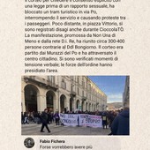 Corteo per la legge sul consenso, post di scherno del consigliere di FdI. Conticelli (Pd) all'attacco: "Si dimetta"