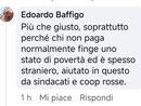 "Chi non paga normalmente finge di essere povero ed è straniero, aiutato dai sindacati". Bufera politica sul leghista Baffigo