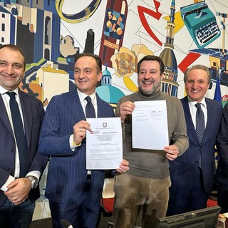 Salvini con Cirio e Lo Russo