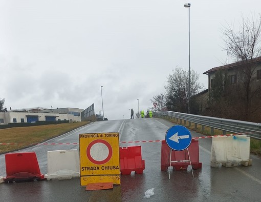 Il maltempo provoca una voragine: interrotta la viabilità sulla strada provinciale 177 ad Alpignano