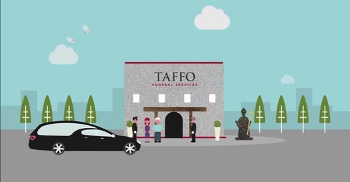 immagine presa da video di Taffo onoranze funebri