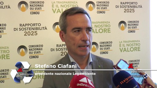 Ambiente: Ciafani (Legambiente), 'picchi straordinari di raccolta e rigenerazione olio minerale'
