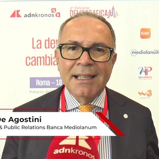De Agostini (Mediolanum): "Rivoluzione demografica impone a industria consulenza finanziaria ruolo sempre più sociale"