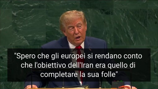 Trump: "Iran aveva un missile per colpire l'Europa"