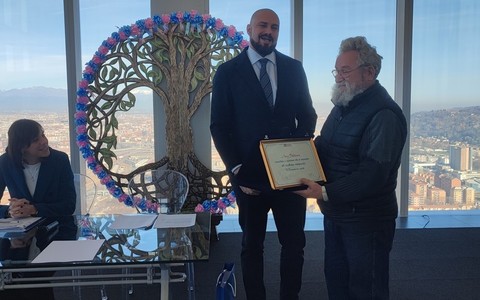 Un'immagine di archivio con l'assessore Maurizio Marrone