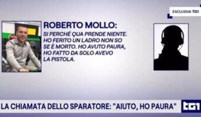 "Ho ferito un ladro, non so se è morto", al Tg1 la telefonata al 112 del 35enne che ha sparato a Cuneo