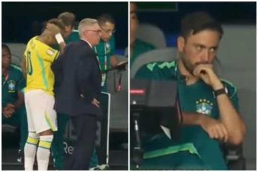 Brasile, Ancelotti fa entrare Neymar e il figlio Davide scuote la testa - Vide