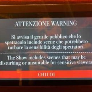 Scala, debutta l'alert: avvertimento agli spettatori sui contenuti sensibili