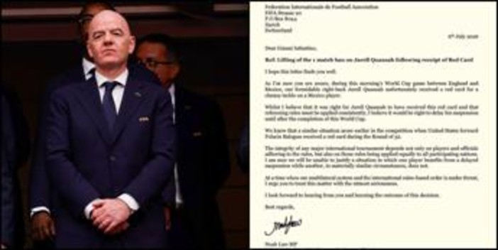 Balogun, è 'rivolta': deputato Gb scrive a Infantino per Quansah, ricorso Francia per Olise