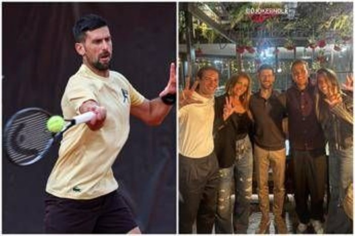Djokovic, omaggio a Mihajlovic: cena a Roma con la famiglia