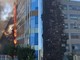 Napoli, incendio all'ospedale del Mare: fiamme e alta colonna di fumo nero