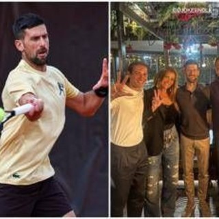 Djokovic, omaggio a Mihajlovic: cena a Roma con la famiglia