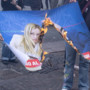 Corteo a Roma, bruciate immagini con Meloni e Nordio